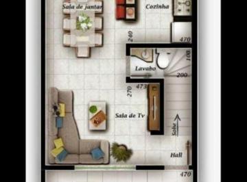 Casa · 70m² · 2 Quartos · 2 Vagas · Casa com 2 dormitórios à venda, 70 m² por R$ 395.000,00 - Novo Mundo - Uberlândia/MG