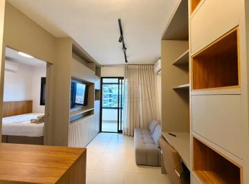 Apartamento · 47m² · 1 Quarto · 1 Vaga · Apartamento Mobiliado para Locação no Condomínio Mandarim | 47 m² | Varanda Gourmet | 1 Vaga