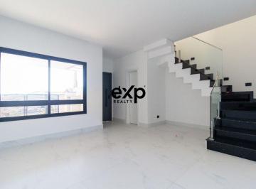 Entrada, lavabo c/ janela, sala em porcelanato, ampla janela, escada em granito e guarda corpo. · Sobrado novo, ensolarado, quintal, churrasqueira e diferenciais de qualidade