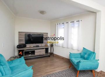Sala de Estar · Sobrado com 3 dormitórios à venda, 207 m² por R$ 650.850,00 - Parque São Vicente - Mauá/SP