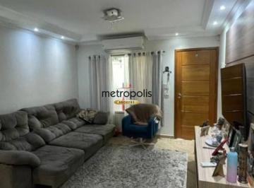 Sala · Casa com 3 dormitórios à venda, 101 m² por R$ 760.000,00 - Vila Alzira - Santo André/SP