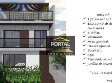 Casa · 132m² · 3 Quartos · 2 Vagas · Casa de Condomínio para venda em Vila Firmiano Pinto de 132.00m² com 3 Quartos, 3 Suites e 2 Garagen