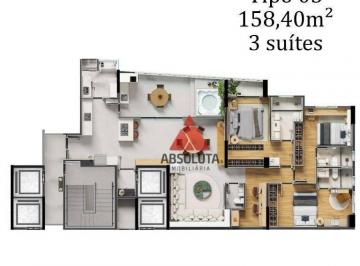 Apartamento · 158m² · 3 Quartos · 2 Vagas · Apartamento para venda em Centro de 158.00m² com 3 Quartos, 3 Suites e 2 Garagens