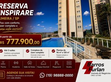 Apartamento de 3 quartos, Limeira · * RESERVA INSPIRARE - ULTIMAS UNIDADES