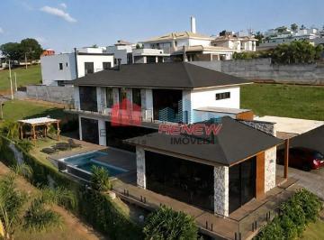 Casa · 470m² · 3 Quartos · 4 Vagas · Casa de Pedra | Alto Padrão com Vista para o Lago no Terras Nobres – Itatiba