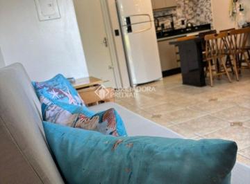Apartamento · 43m² · 1 Quarto · Apartamento 1 dormitório, térreo com churrasqueira à 300m do mar de Capão Novo.