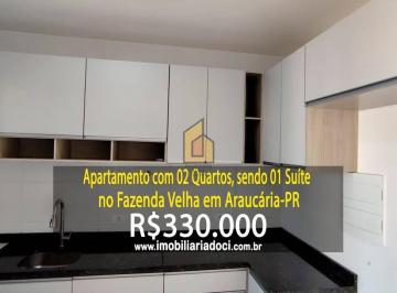 7db6e5df180f5e50171b07def7aeb21e001355e8 · Apartamento com 02 Quartos, sendo 01 Suíte no Fazenda Velha em Araucária-PR  - A venda por R$330.000