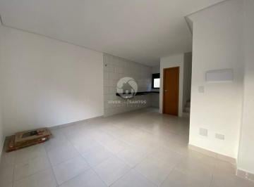 Casa · 100m² · 2 Quartos · 1 Vaga · Sobrado Duplex Novo em Villagio, 2 Dormitórios, Quintal e Piscina no Marapé – Santos/SP