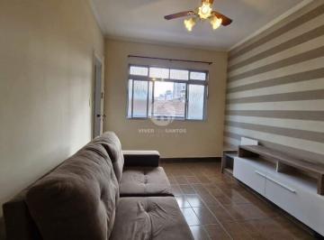 Apartamento · 62m² · 1 Quarto · 1 Vaga · Apartamento de Frente, 2 Dormitórios e Sacada na Ponta da Praia – Santos/SP