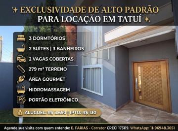 Casa · 197m² · 3 Quartos · 2 Vagas · Casa para alugar no bairro Jardim Residencial Santa Cruz - Tatuí/SP