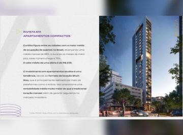 Apartamento de 1 quarto, Curitiba · STUDIO NO CENTRO - 17,95 m² - 15º ANDAR - SACADA - ROOFTOP - VOCAÇÃO PARA INVESTIMENTO