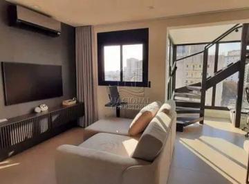 Apartamento · 107m² · 1 Quarto · 1 Vaga · Cobertura Duplex Mobiliada à Venda no Code Bela Vista, Vila Floresta em Santo An