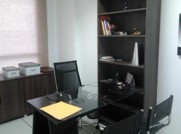 Foto 01 · Locação em Alphaville de conjunto de 51,20 mts,  com sala de  espera com poltronas e estante, Sala d