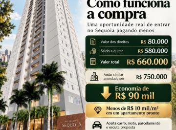 Apartamento · 67m² · 2 Quartos · 1 Vaga · Venda de direitos no Residencial Sequoia em Maringá, 67 m², 2 quartos, andar alto e entrega em setem