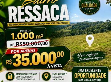 Terreno , Ibiúna · Terreno de 1.000 m² à Venda A VISTA em Ibiúna – Bairro Ressaca