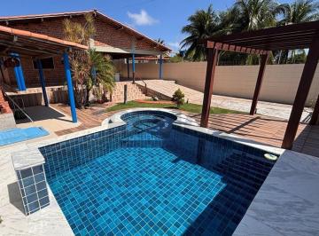 Casa · 185m² · 3 Quartos · 4 Vagas · Casa de Tijolinho, Rústica em Tabatinga I, Conde-PB