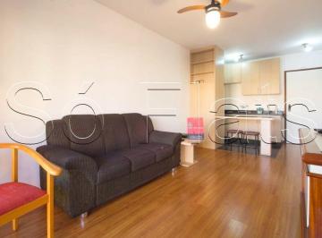 Apartamento · 42m² · 1 Quarto · 1 Vaga · Flat disponível para locação no The Plaza com 1 dormitório com excelente localização no Jardins.