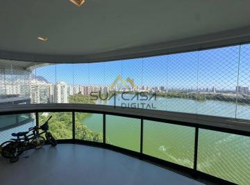 Apartamento · 279m² · 4 Quartos · 3 Vagas · Cobertura Duplex com Vista Frontal para a Lagoa na Península Green Lake, Barra da Tijuca