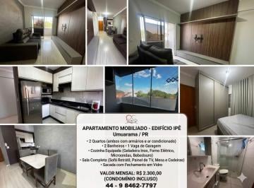 202608271416011890.png · Apartamento para Locação em Umuarama, Zona II, 2 dormitórios, 1 suíte, 2 banheiros, 1 vaga