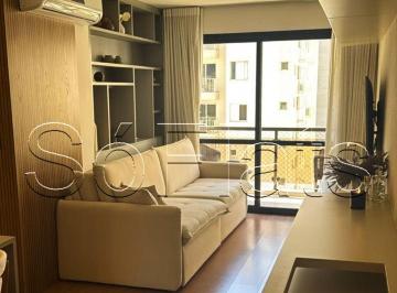Apartamento · 50m² · 1 Quarto · 1 Vaga · Itaim Bibi, São Paulo: Apartamento 50m² Mobiliado a Passos da Faria Lima
