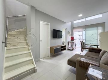 Apartamento · 72m² · 1 Quarto · 1 Vaga · Duplex no Blue Loft com 72m², 1 dormitório e 1 vaga disponível para locação próx da Av. Santo Amaro.