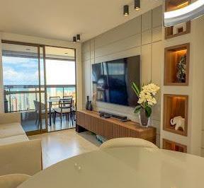 74309f7f03090c56352ac7c45c30eab3fcf8947f · Apartamento de 85m2 com 3 Quartos, Vista Mar e Todo Projetado, em Condomínio Club