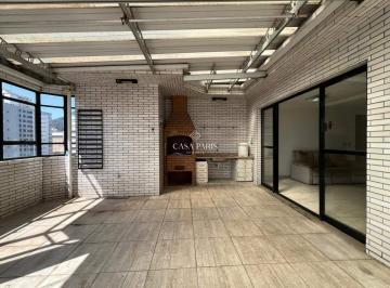Apartamento · 150m² · 3 Quartos · 3 Vagas · Cobertura à venda no Canto do Forte, Praia Grande, com 3 suítes, piscina e churrasqueira!