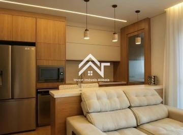 Sala integrada a cozinha completamente equipada e automatizada · Piscina e área de lazer no Rooftop - 2 dormitórios - 1 suíte - Planejados e automatizado