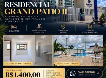Apartamento · 49m² · 2 Quartos · 1 Vaga · Grand Pátio Club Residence 2 - Apartamento para alugar no Grand Pátio 2 - Maceió/AL