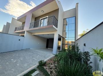 Frente · Casa geminada nova com piscina, Saguaçu. Buch imóveis. 1 suíte mais dois quartos, varandas, 2 vagas