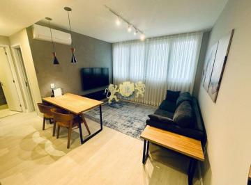 Apartamento · 38m² · 1 Quarto · 1 Vaga · Flat mobiliado para alugar na Chácara Santo Antônio| 38m² | 1 Dormitório | 1 Vaga de Garagem