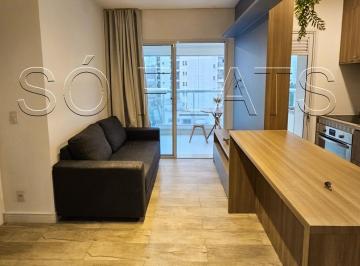 Apartamento · 35m² · 1 Quarto · 1 Vaga · Apartamento Mobiliado 1 Suíte Varanda 1 Vaga Cerqueira César Metrô Augusta Hype Living