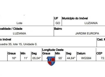 Foto 1 · R$ 80.412,63 - Terreno - GO - LUZIANIA - JARDIM EUROPA