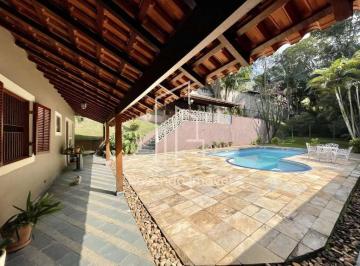 Casa · 321m² · 3 Quartos · 8 Vagas · Casa em condomínio - Térrea 3 suítes, anexo gourmet, piscina e pomar!