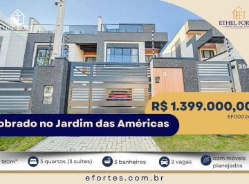 Casa de 3 quartos, Curitiba · SOBRADO TRIPLEX EM FRENTE À PRAÇA UBERABA | JARDIM DAS AMÉRICAS | 3 SUÍTES | 180 M²