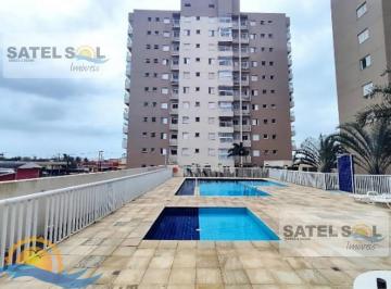 Apartamento · 76m² · 2 Quartos · 1 Vaga · Apartamento com vista para o mar e lazer completo a 100 metros da praia em Itanhaém