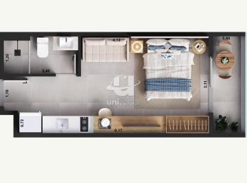Apartamento · 25m² · 1 Quarto · Oportunidade para você investidor, studio no Living Spazio