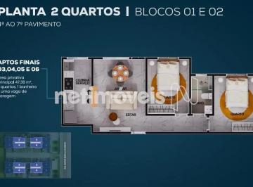 Apartamento · 47m² · 2 Quartos · APARTAMENTO À VENDA – ED. METRÓPOLE