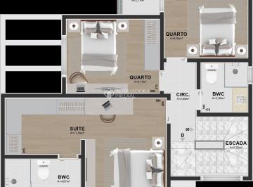 Casa de 3 quartos, Curitiba · Sobrado Novo com 3 Dormitórios no Bairro Uberaba