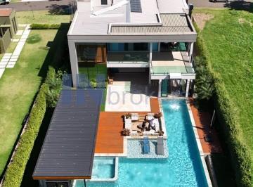 Foto 01 · Casa a venda no condomínio Serra Azul em Itupeva, 4 suítes, escritório, elevador, piscina, área gour