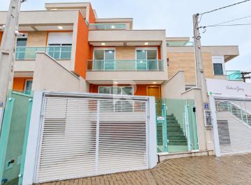 Casa · 180m² · 3 Quartos · 3 Vagas · Sobrado Triplex Novo com Espaço Gourmet, 3 Suítes, Escritório e 3 Vagas à Venda, 180 m² - Santa Quit