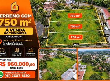 da4c534eb2881322df1892396eba2d7ae335ef59 · Terreno com 750m² no Tindiquera em Araucária/PR  - À venda por R$960.000,00