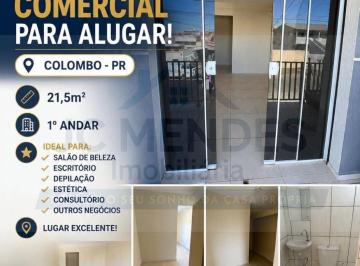 Comercial · 21m² · Sala comercial para alugar no bairro Roça Grande - Colombo/PR