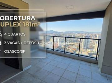 Apartamento · 181m² · 4 Quartos · 3 Vagas · Cobertura para alugar em Vila Osasco de 181.00m² com 4 Quartos, 2 Suites e 3 Garagens