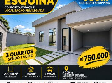 Casa de 3 quartos, Aparecida de Goiânia · CASA DE ESQUINA À VENDA | 3 QUARTOS | 1 SUÍTE | PRÓXIMA AO BURITI SHOPPING