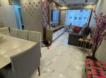 Apartamento de 3 quartos, Santos · 03 DORMITÓRIOS C/ 1 SUÍTE IMPECÁVEL - NO ACQUAPLAY RESORT - BAIRRO MARAPÉ - SANTOS/SP
