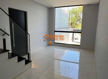Casa · 75m² · 2 Quartos · 2 Vagas · Sobrado com 2 dormitórios à venda, 75 m² por R$ 540.000,00 - Jardim Zélia - Itaq