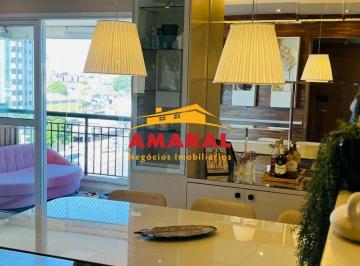 Apartamento · 100m² · 3 Quartos · 2 Vagas · Apartamento de 100 m² com 3 Quartos, Suíte, Varanda Gourmet e 2 Vagas no Edifício Residencial Lamara