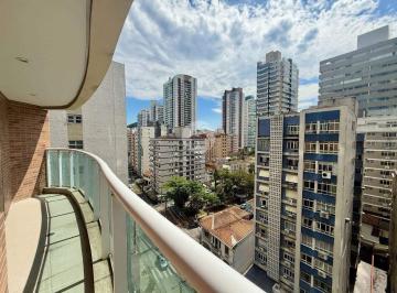 Apartamento · 53m² · 1 Quarto · 1 Vaga · Flat Mobiliado 53 m², Suíte, 2 Varandas, Garagem no Gonzaga – Santos/SP