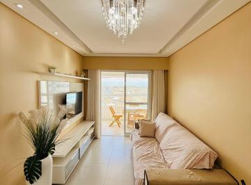 Apartamento · 59m² · 1 Quarto · 1 Vaga · Apartamento Semimobiliado com 1 Suíte, Varanda e Lazer Completo - Maracanã, Praia Gtande/SP